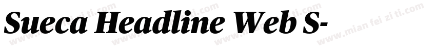 Sueca Headline Web S字体转换